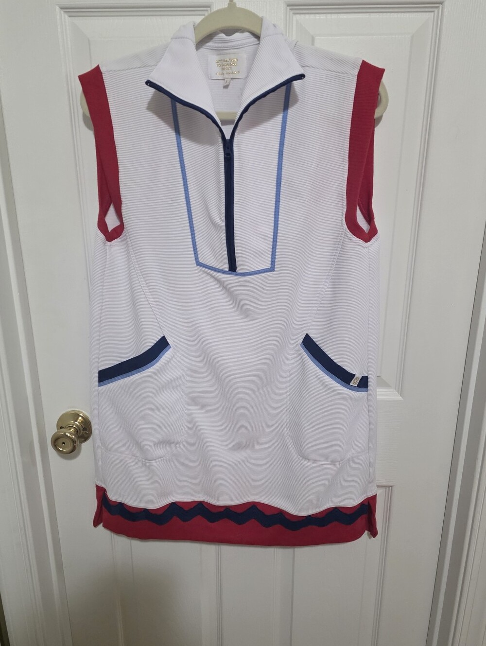 Simply Southern White Ribbed Tennis Dress NWOTS Size Lg